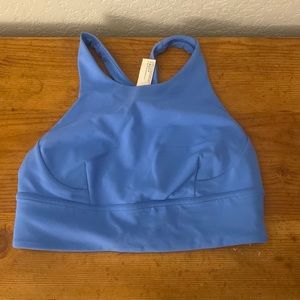 Sky blue sports bra